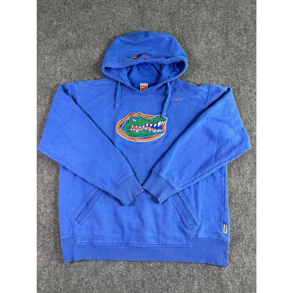 Vintage Nike Florida Gators Hoodie Large Embroidered Logo Pullover Athletic